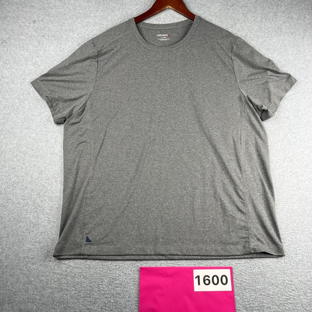 UNTUCKit T Shirt Gray Heather Classic Mens 2XL Casual Stretch